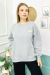 156407 O Yaka Sardonlu Sweatshirt